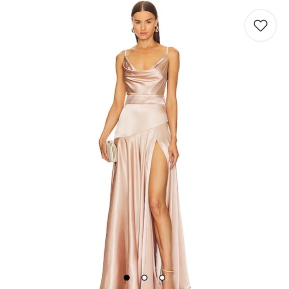 Bronx and Banco Leo Champagne Gown (size 10) - Picture 1 of 8